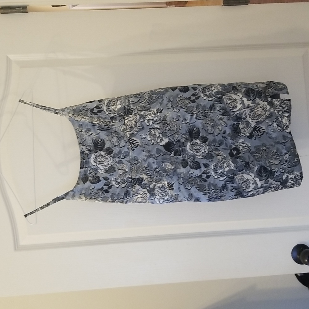 Wild Fabel Light  blue Floral Spaghetti Strap Dress Size M